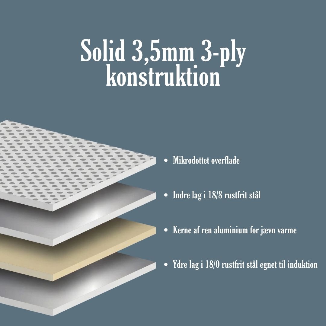 Luonnollisesti tarttumaton paistinpannu ilman PFAS-yhdisteitä 28 cm